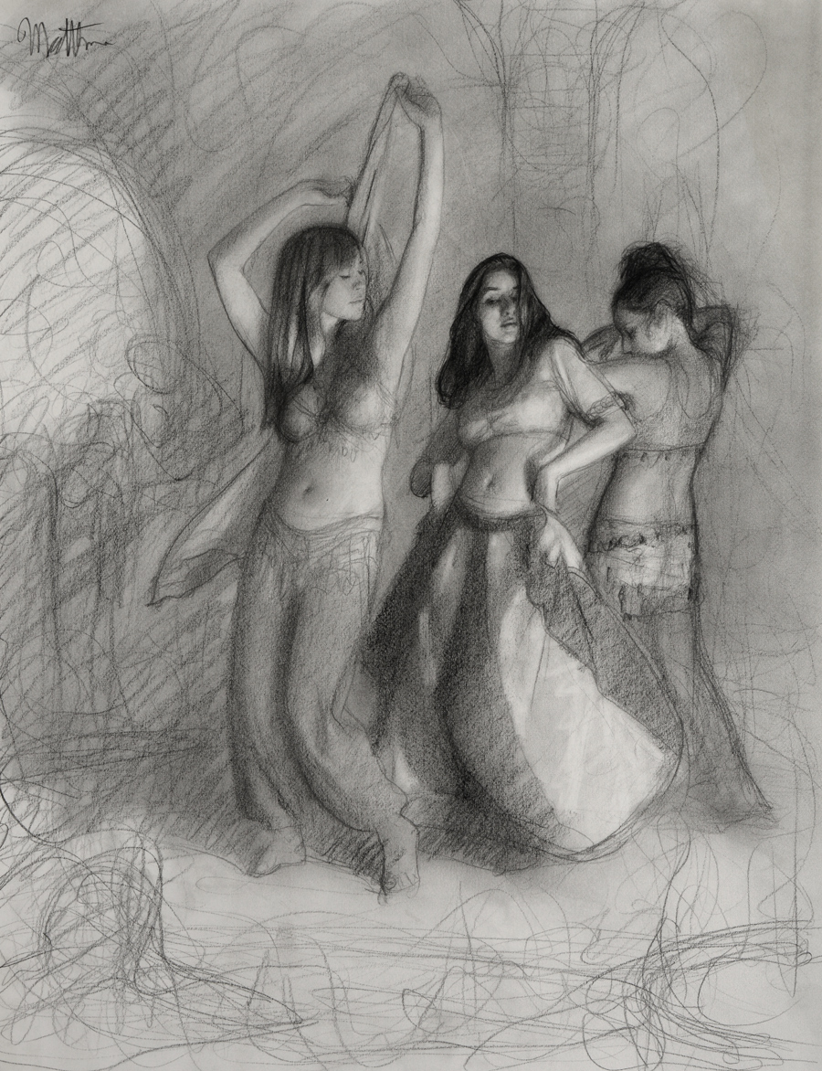 Bellydance Trio – drawing