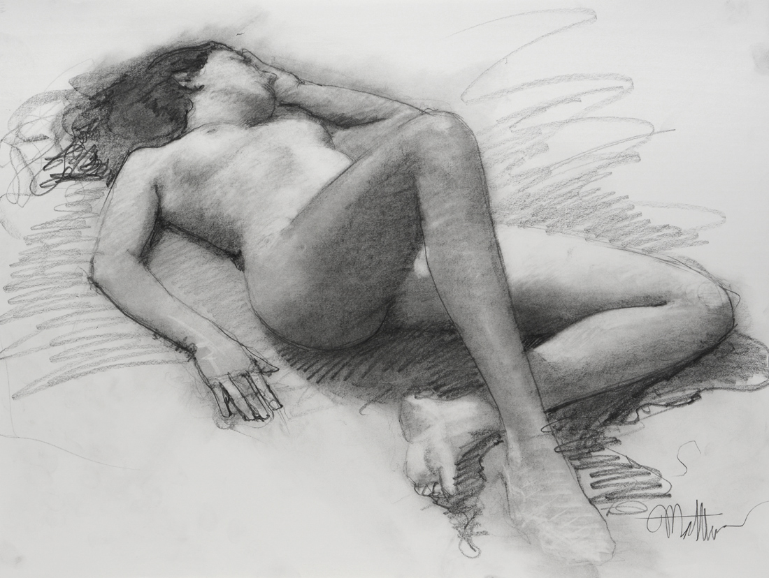 Recline Nude figure drawing