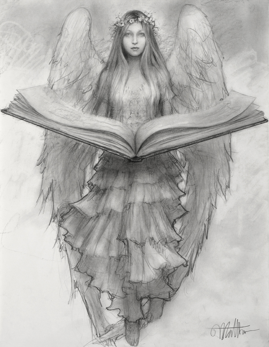 Angel of Memory – drawing