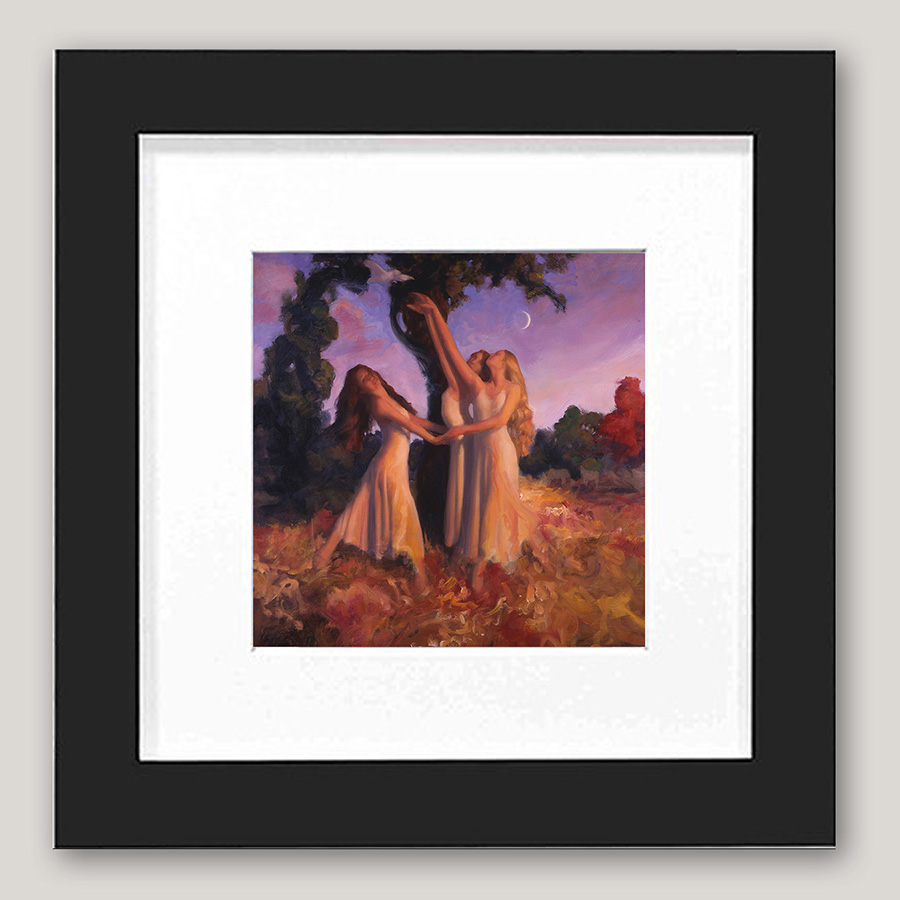 3 Dance an Autumnal Twilight – 6×6 mini framed